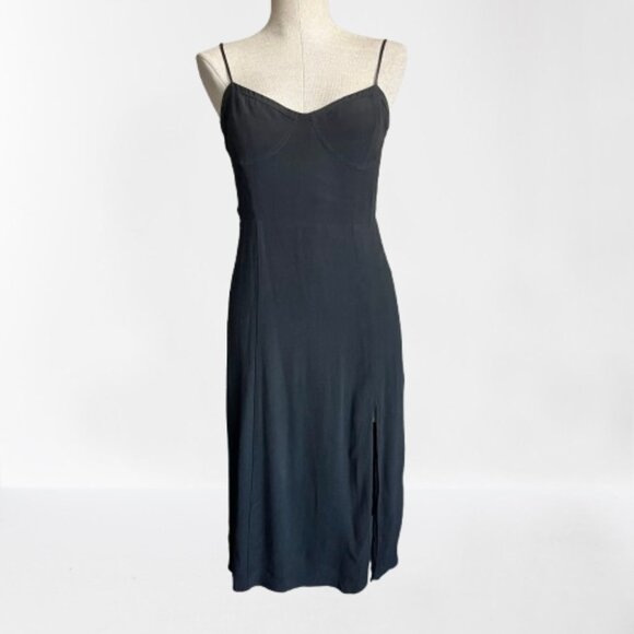 Aritzia Sunday Best Black Viola Midi Dress - Picture 1 of 10
